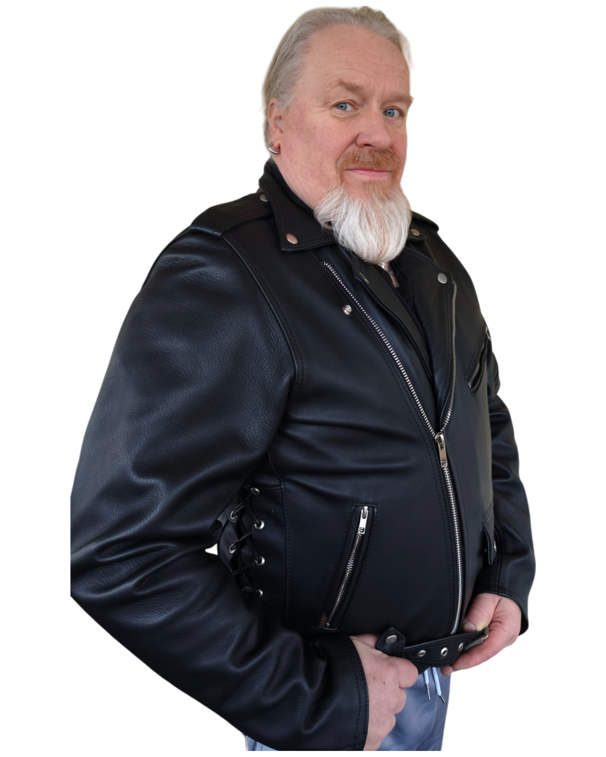 Ledmar MOTORCYCLE JACKET k02 – Perinteinen Nahkarotsi
