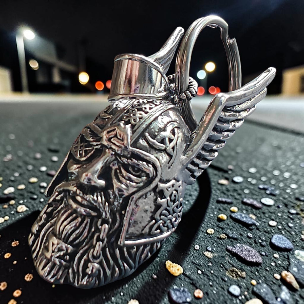 Nahkajaakko GREMLIN BELL  viikinkikallo